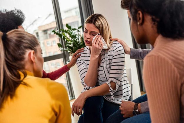The First Steps of Alcohol Addiction Recovery woman goes through the first steps of alcohol addiction treatment