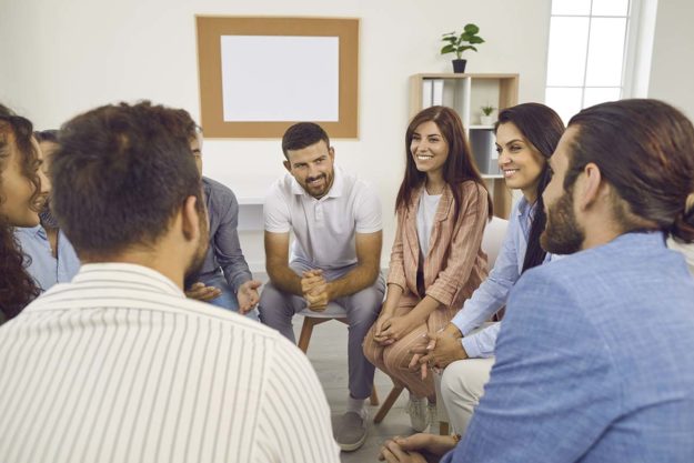 group of people in iop treatment
