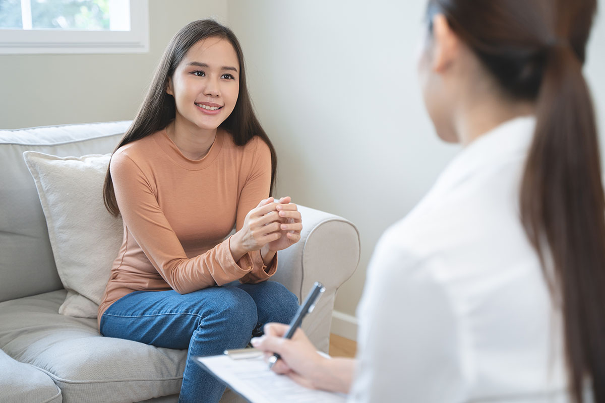 Woman asks therapist, "what is IOP counseling?"